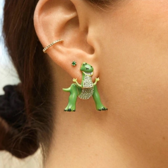 🔹PIXAR X Baublebar 🔹Toy Story Rex Dinosaur Earrings ✨️💚 - Picture 2 of 8